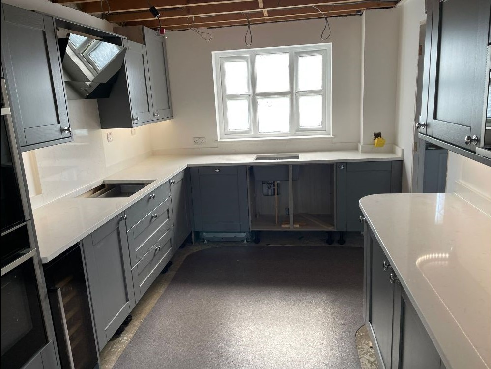 Herne Bay Kitchen Quartz-Worktop Install April 2022 Whole